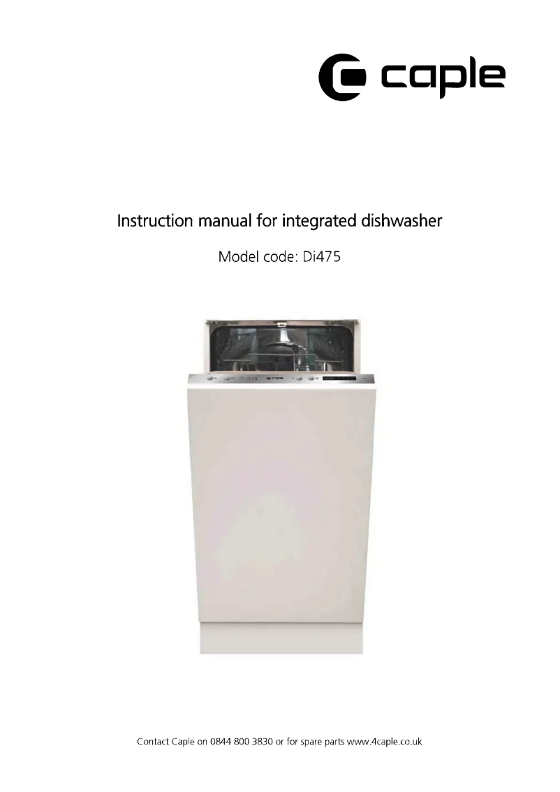Page 1 de la notice Manuel utilisateur Caple Di475