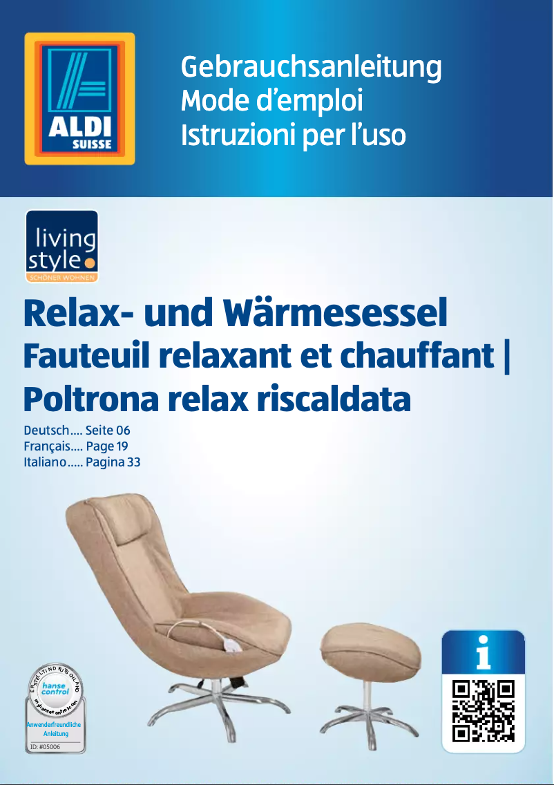 Image de la première page du manuel de l'appareil GT-RWS-01