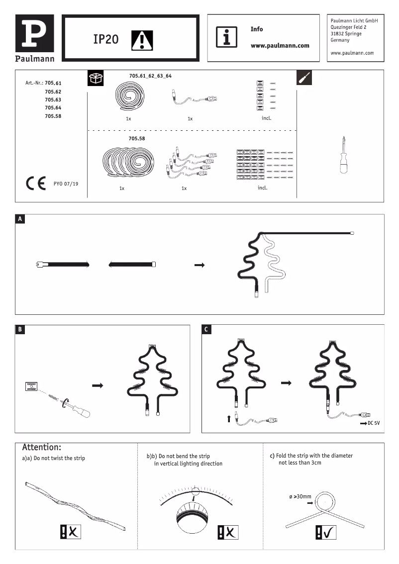 Page 1 de la notice Manuel utilisateur Paulmann Neon Colorflex