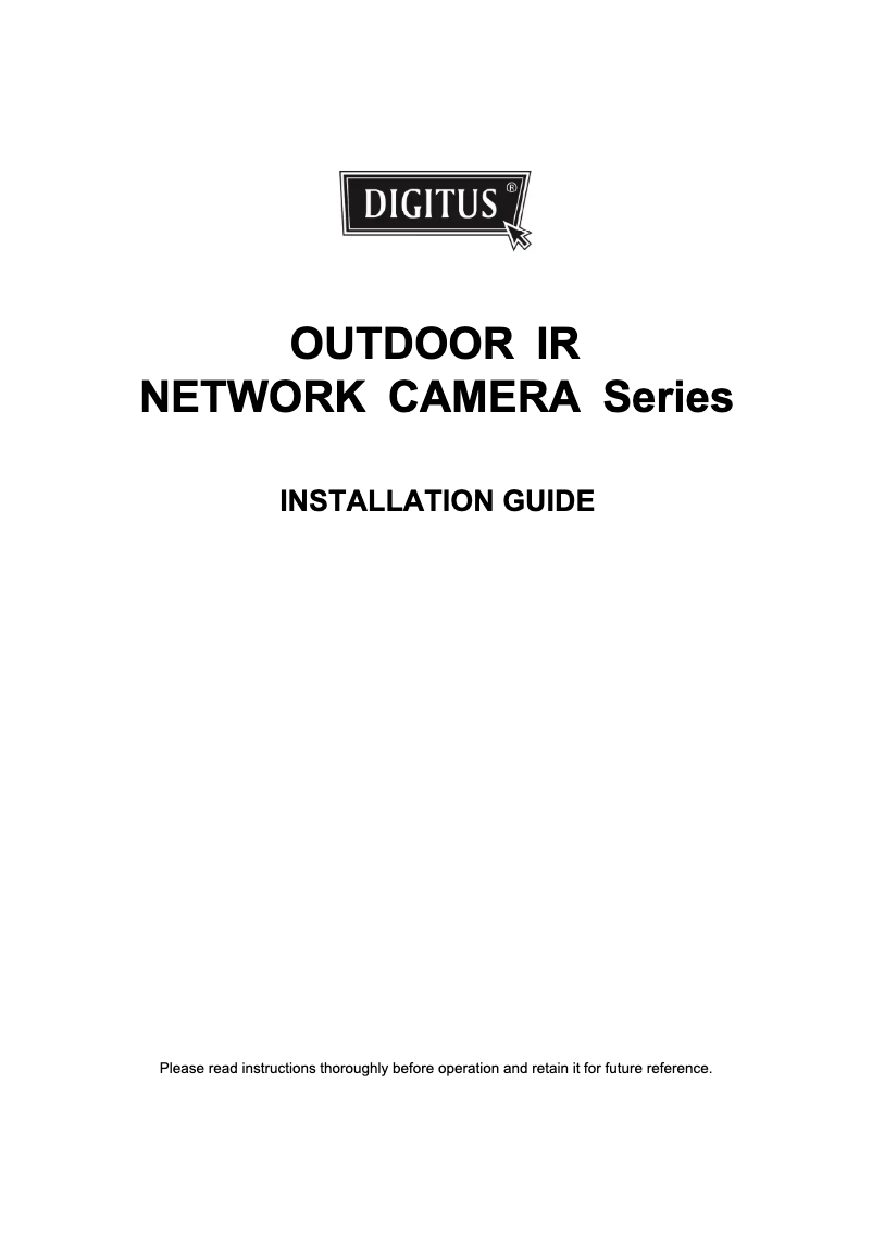 Page n°1 - Manuel utilisateur Digitus DN-16054-1