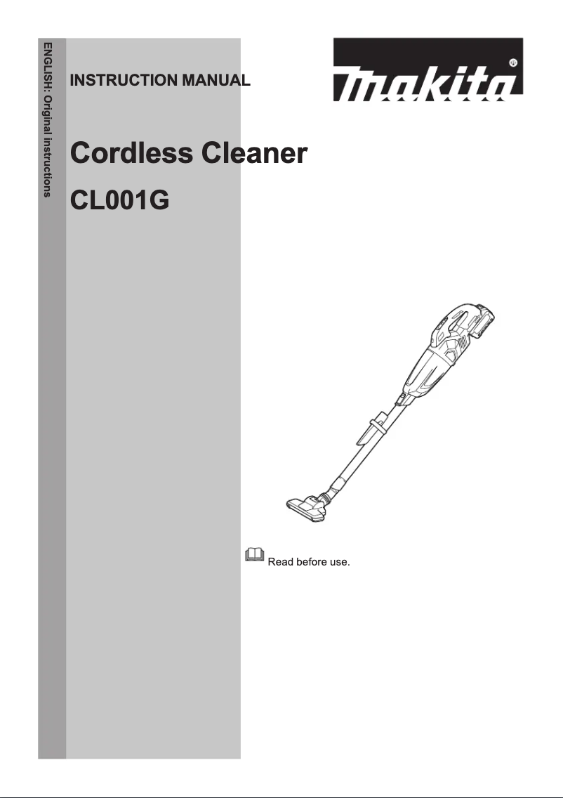 Image de la première page du manuel de l'appareil CL001GD225