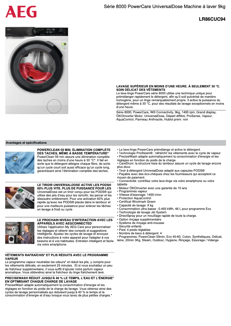 Imagen de la primera página del manual del dispositivo LR86CUC94