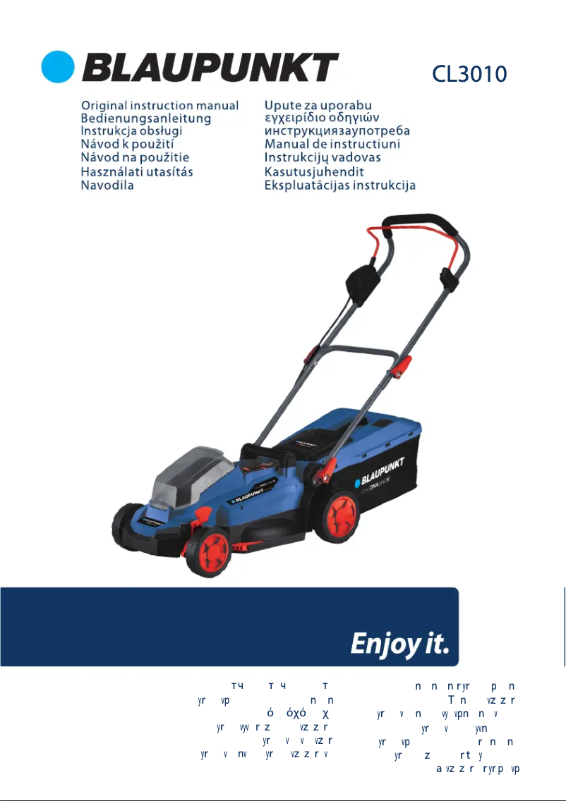 Page n°1 - Manuel utilisateur Blaupunkt CL3010