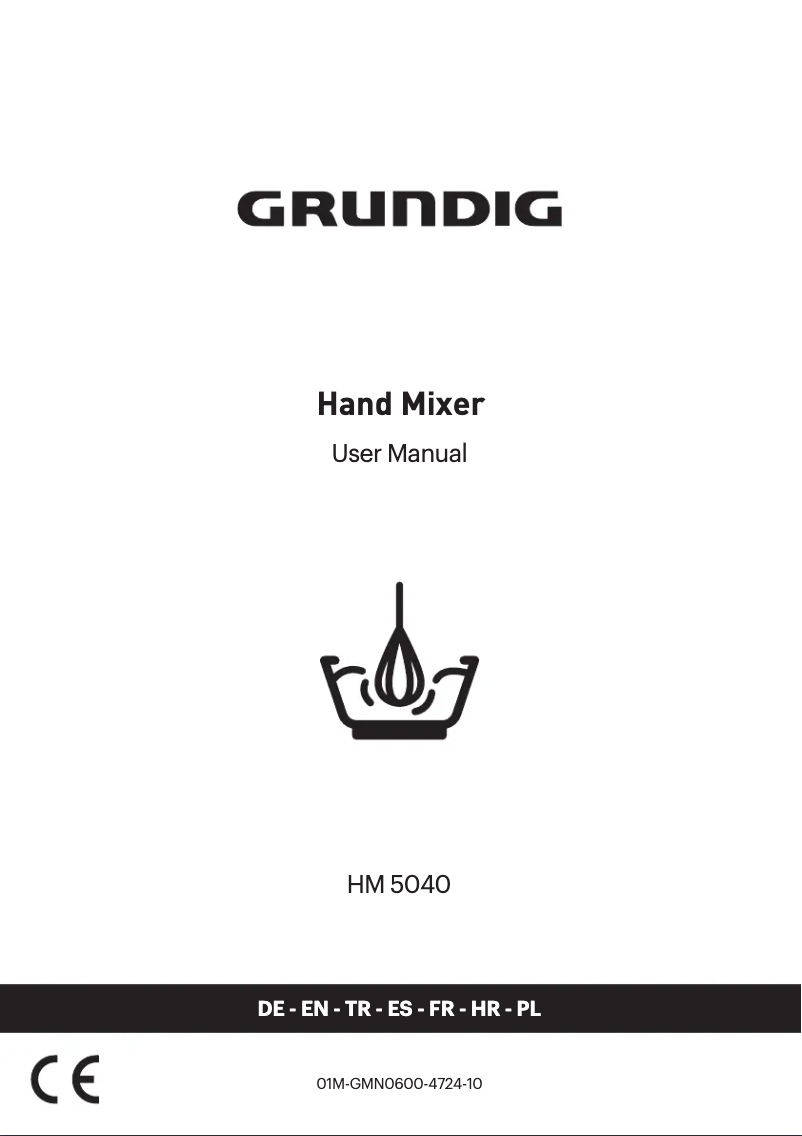 Page 1 de la notice Manuel utilisateur Grundig HM 5040