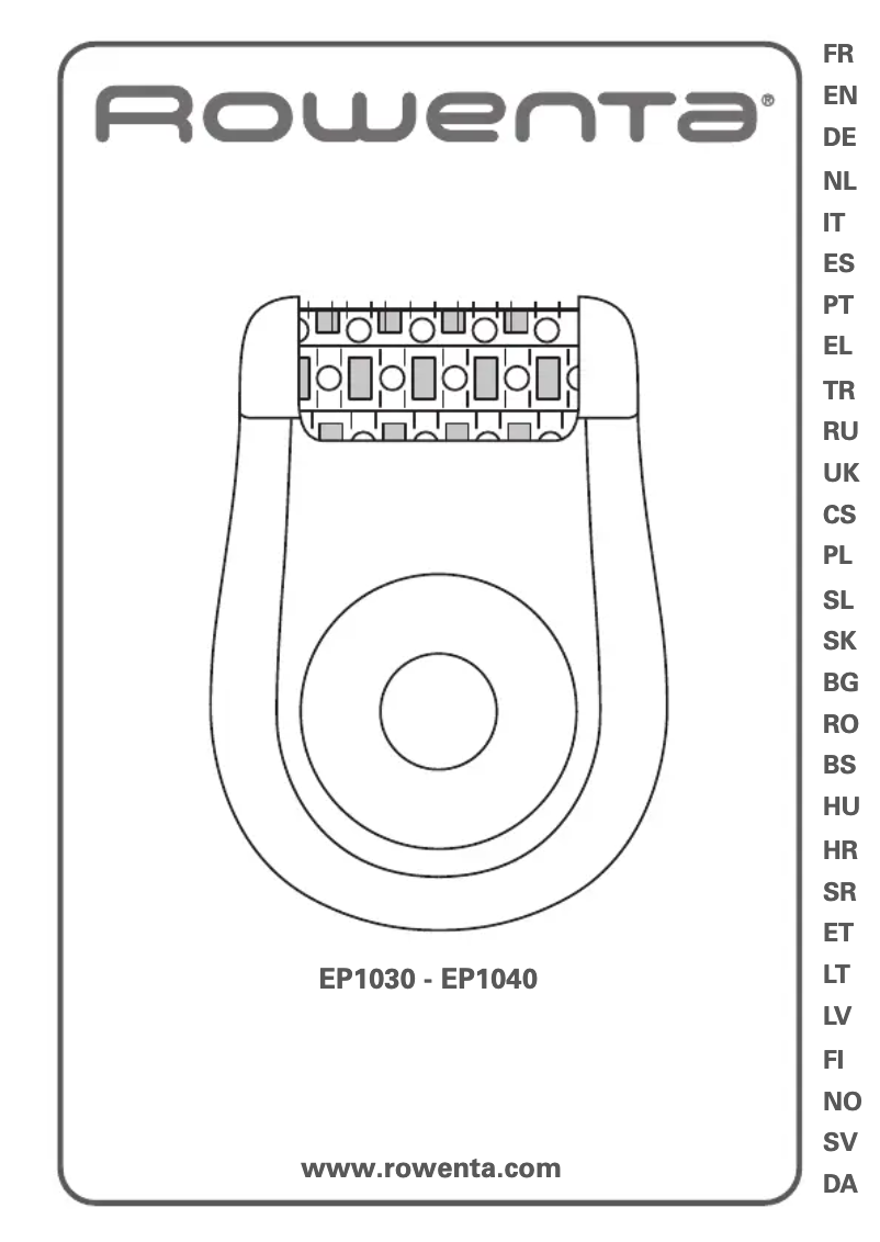 Page n°1 - Manuel utilisateur Rowenta Fashion EP1030F5