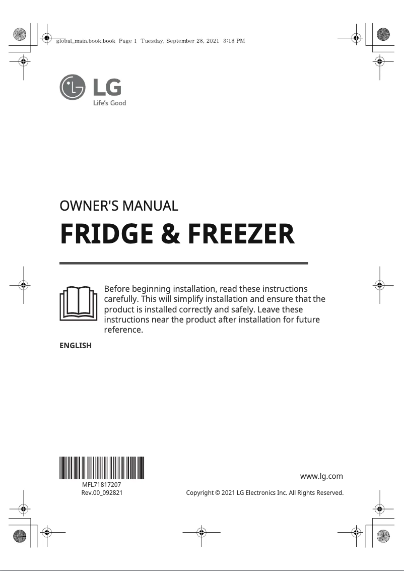 Page 1 de la notice Manuel utilisateur LG RVT-B145PZ