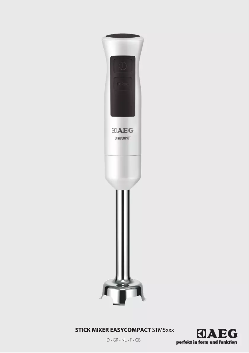 Page 1 de la notice Manuel utilisateur AEG STM5600