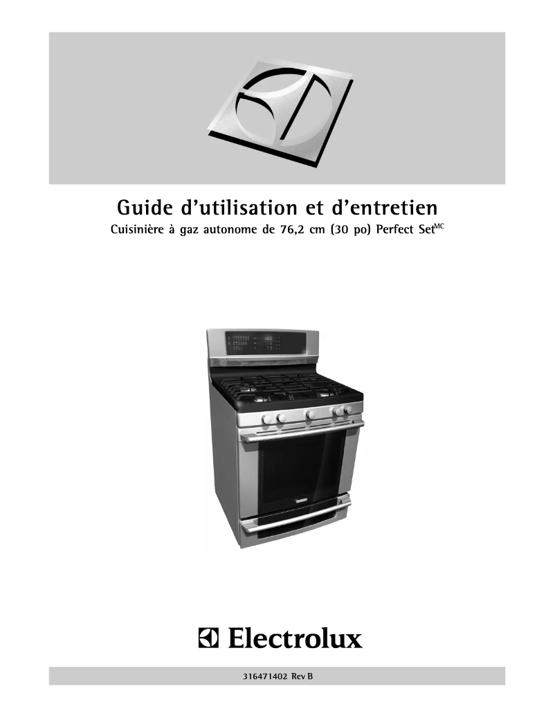 Page n°1 - Manuel utilisateur Electrolux EI30GF55GS