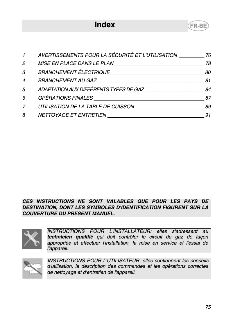 Page n°1 - Manuel utilisateur Smeg SR876PGH9
