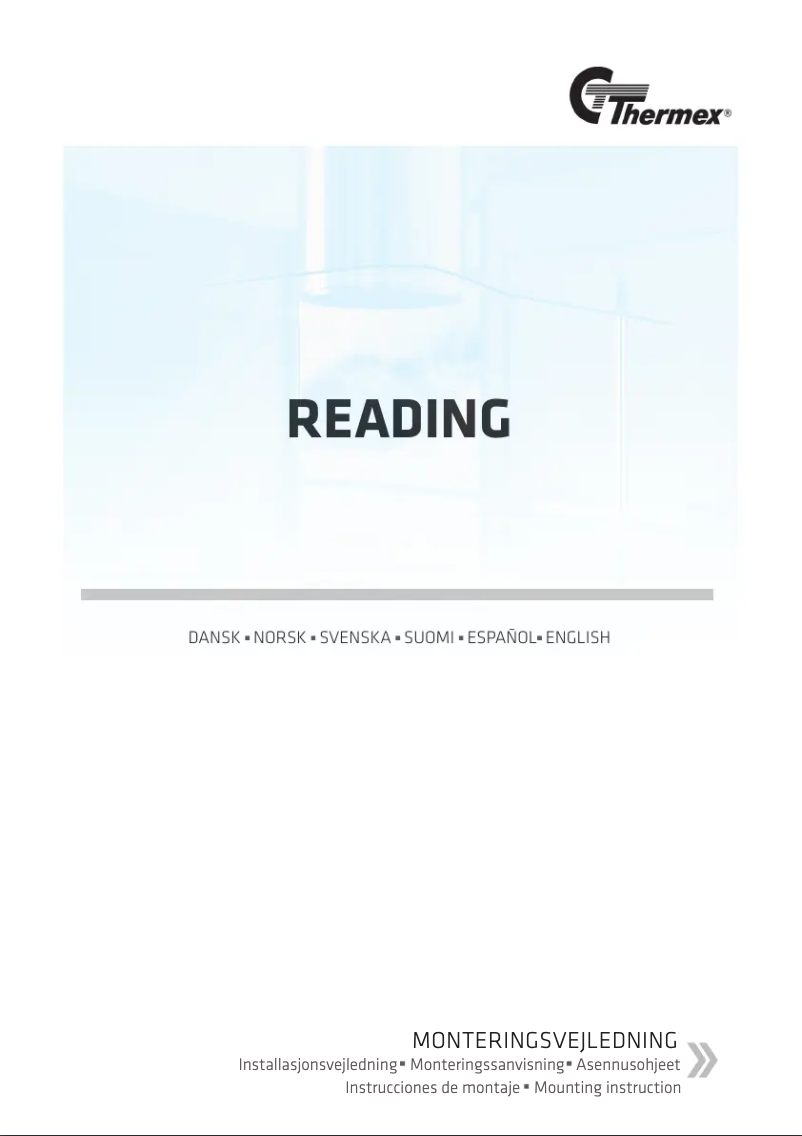 Página 1 del manual Manual de usuario Thermex Reading