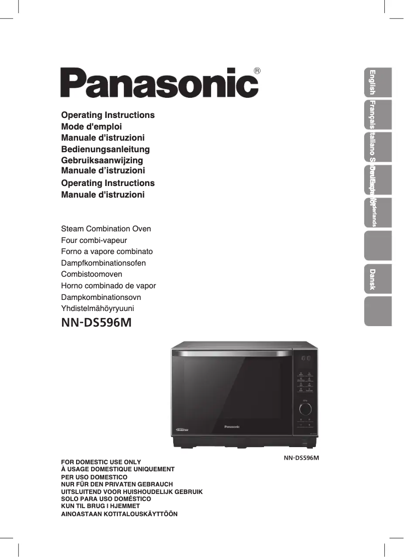 Page n°1 - Manuel utilisateur Panasonic NN-DS596M