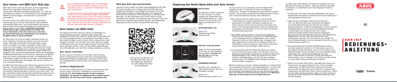 Page 1 de la notice Manuel utilisateur Abus AirDrop MIPS QUIN
