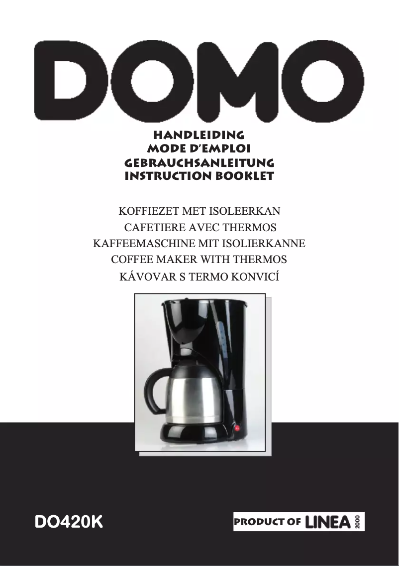 Image de la première page du manuel de l'appareil DO420K