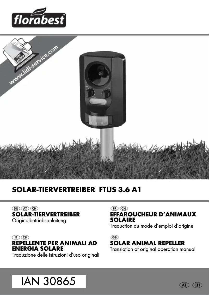 Página 1 del manual Manual de usuario Florabest FTUS 3.6 A1