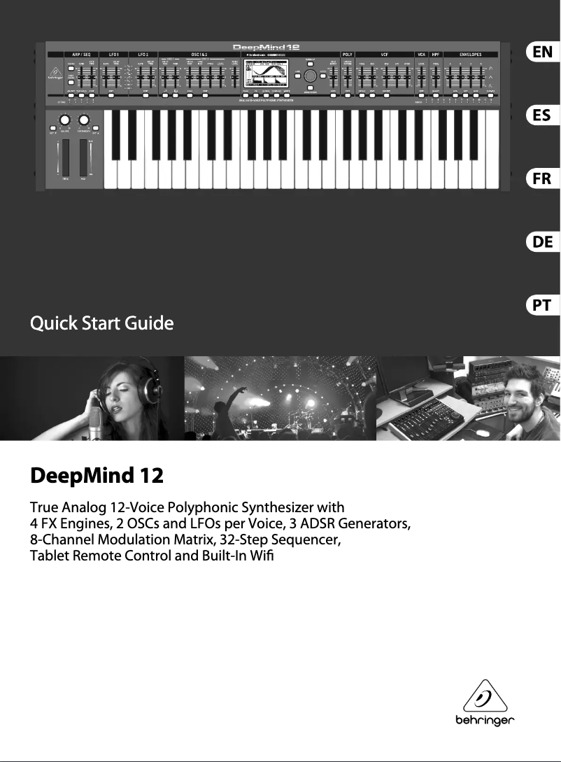 Image de la première page du manuel de l'appareil DeepMind 12