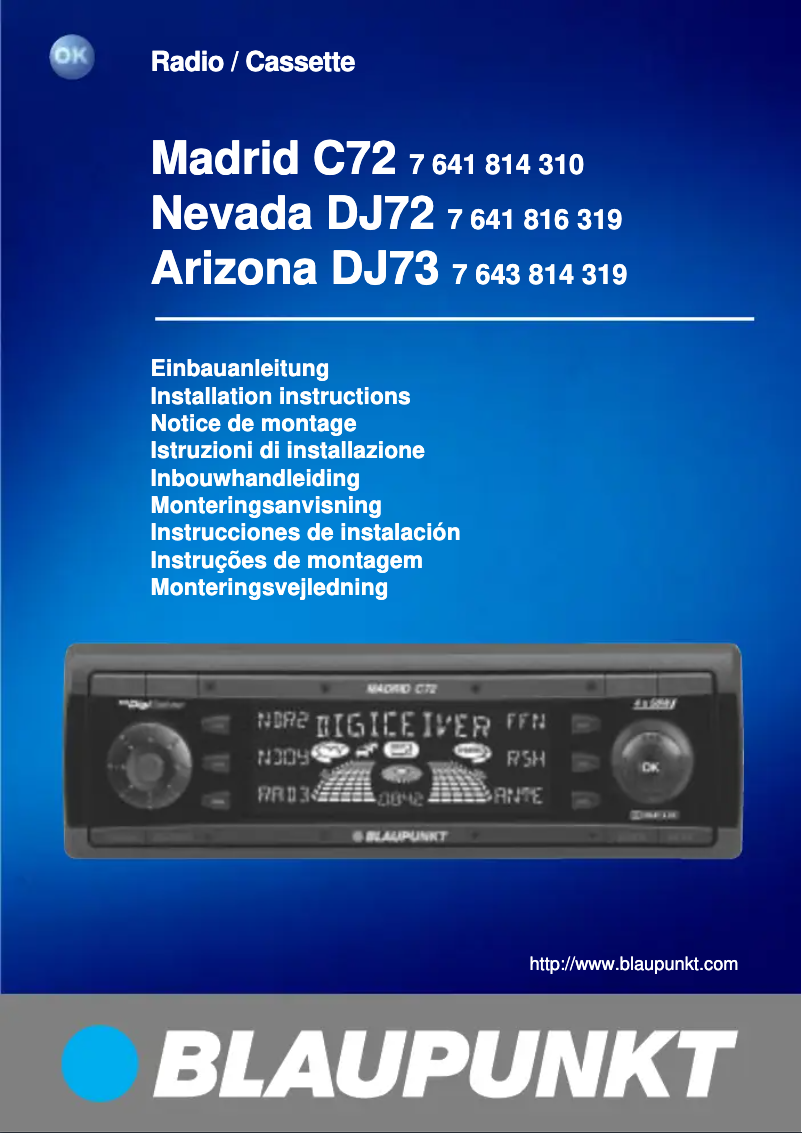 Imagen de la primera página del manual del dispositivo Nevada DJ72