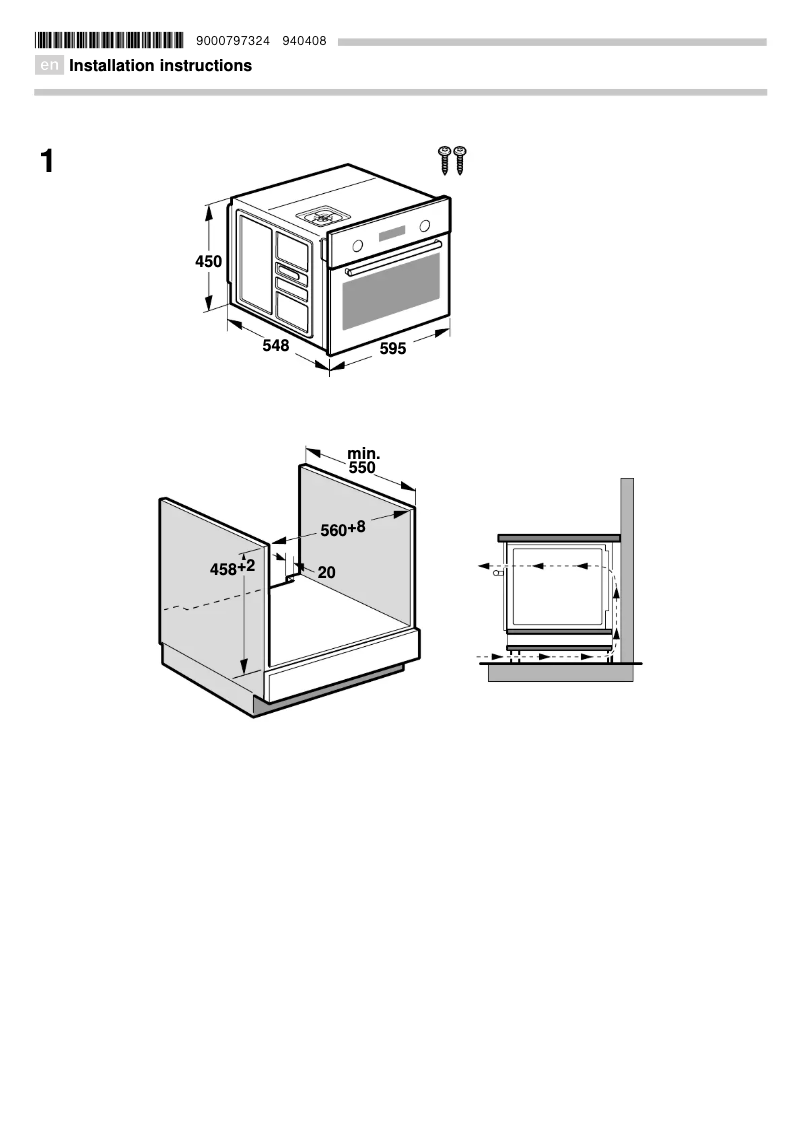 Page n°1 - Guide d'installation Neff C67M70N3GB