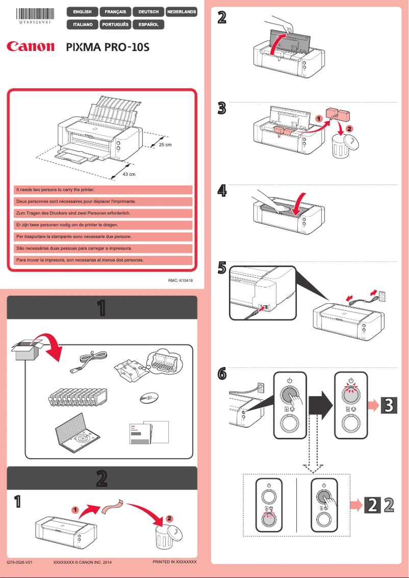 Page 1 de la notice Manuel utilisateur Canon Pixma Pro-10S