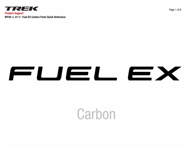 Page 1 de la notice Manuel utilisateur Trek Quadro Fuel EX C
