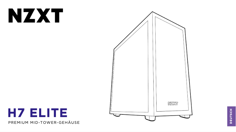 Page 1 de la notice Manuel utilisateur NZXT H7 Elite RGB
