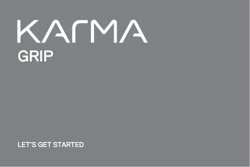 Page 1 de la notice Guide de démarrage rapide GoPro Karma Grip