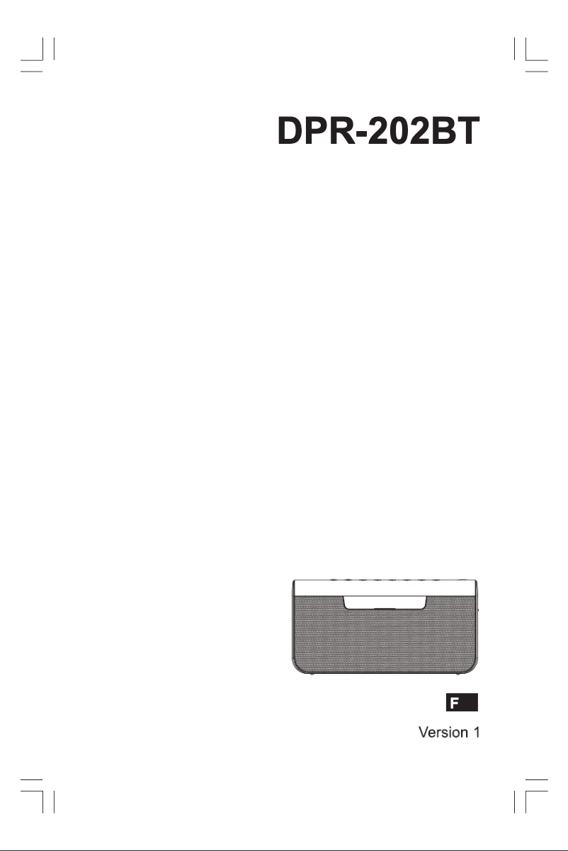 Page n°1 - Manuel utilisateur Sangean DPR-202BT