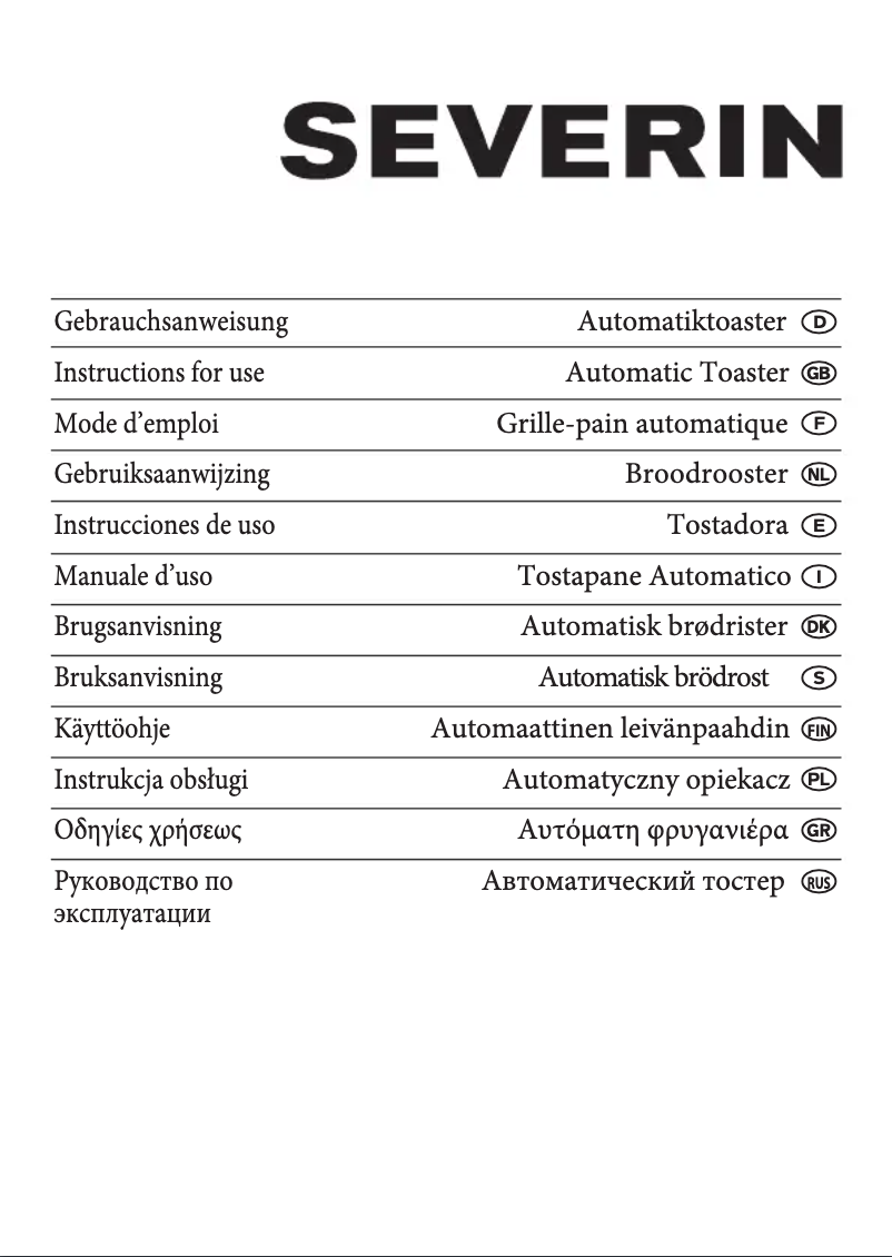 Page 1 de la notice Manuel utilisateur Severin AT 2230