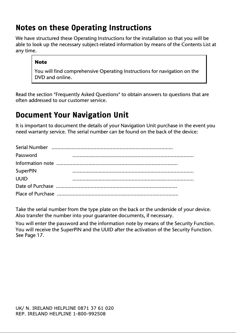 Page 1 de la notice Manuel utilisateur Medion GoPal E3212 M10 (MD 96770)