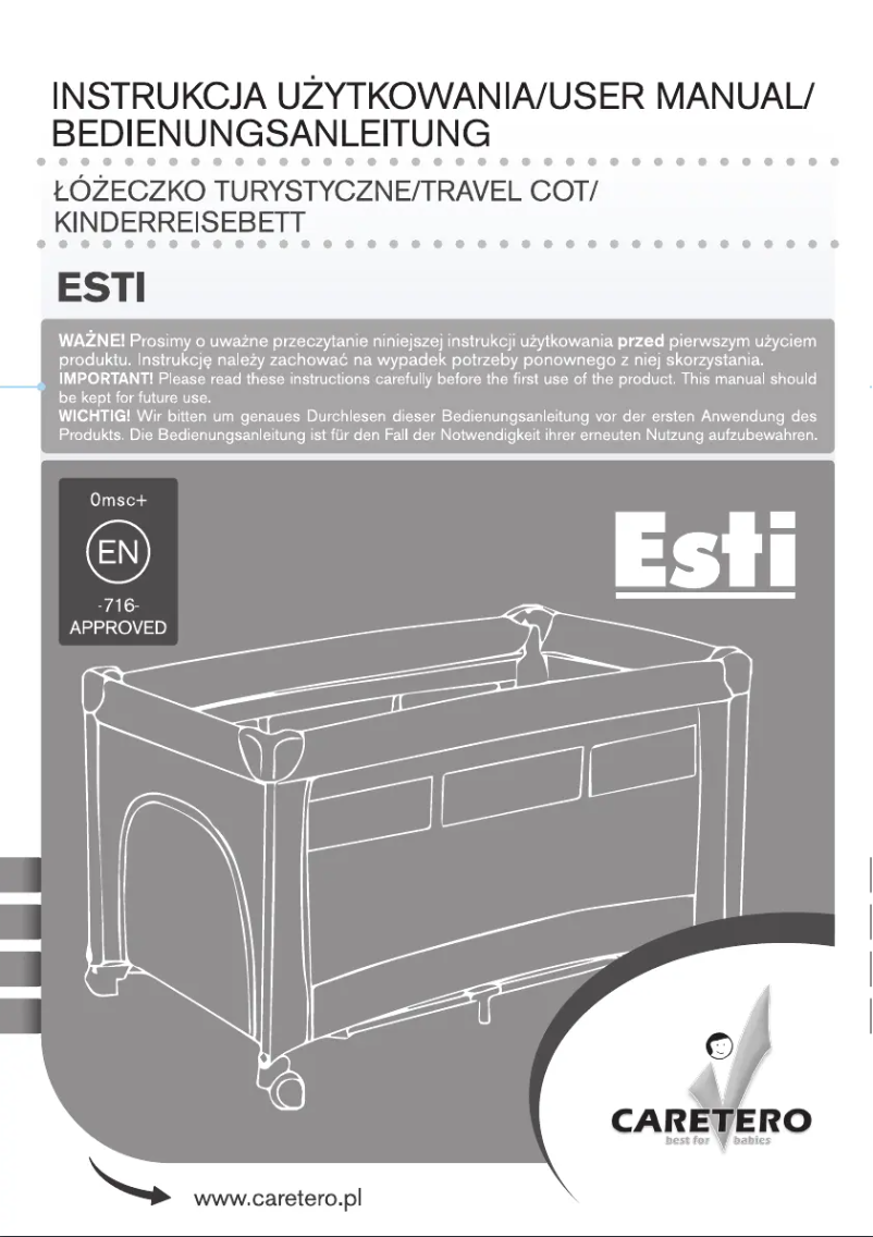 Page 1 de la notice Manuel utilisateur Caretero Esti