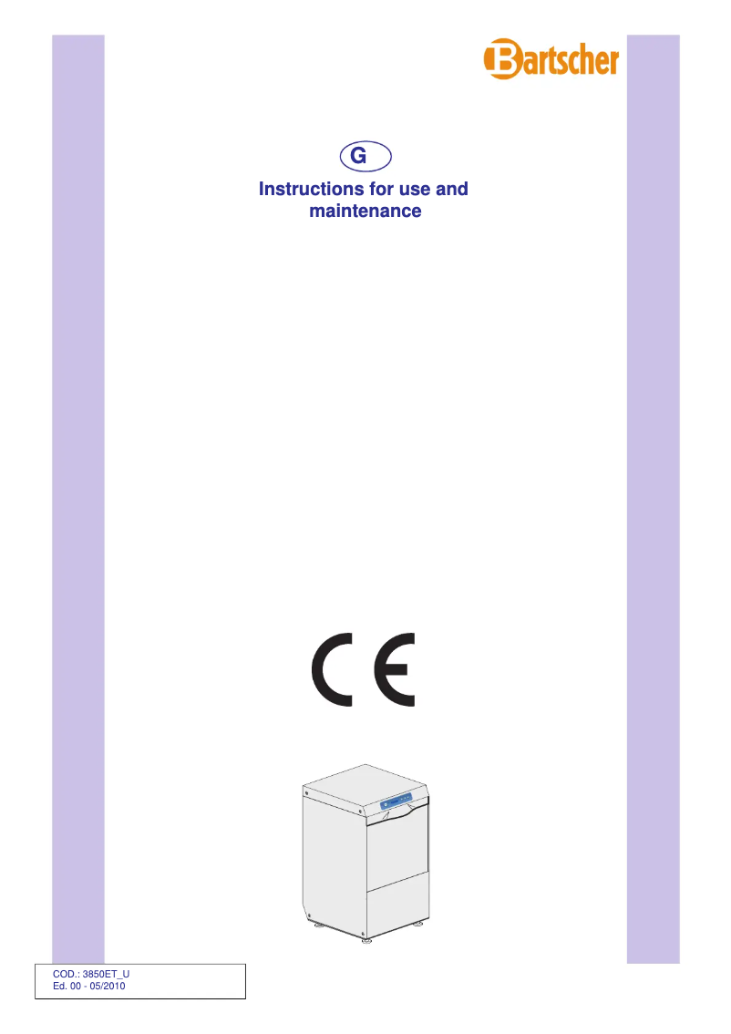 Página 1 del manual Manual de usuario Bartscher Deltamat TFG 7400eco