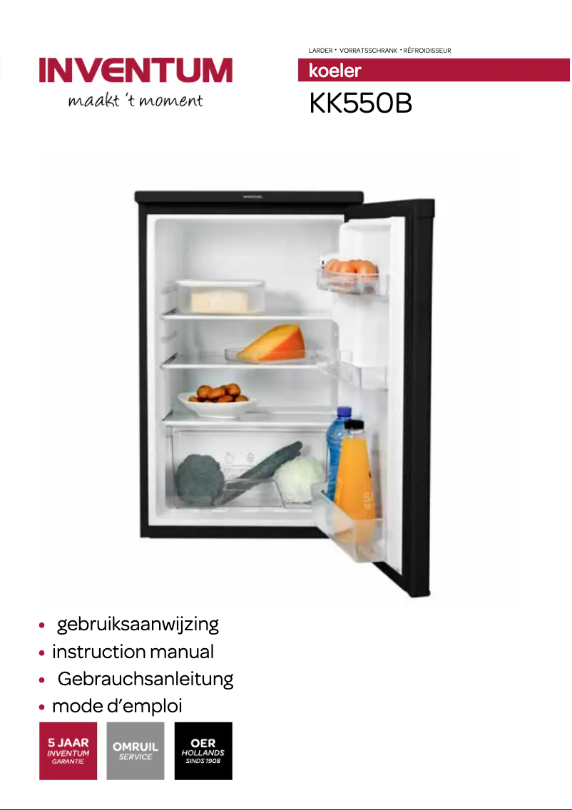 Image de la première page du manuel de l'appareil KK550B