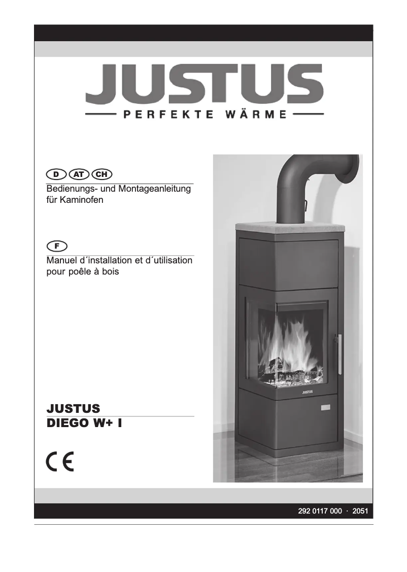 Page 1 de la notice Manuel utilisateur Justus Diego W+