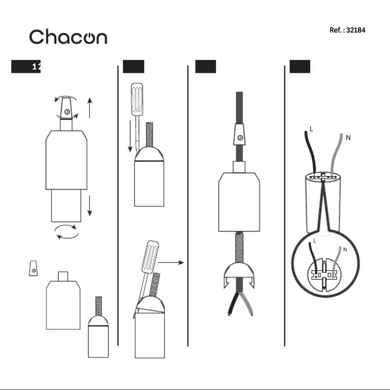 Page 1 de la notice Manuel utilisateur Chacon 32184