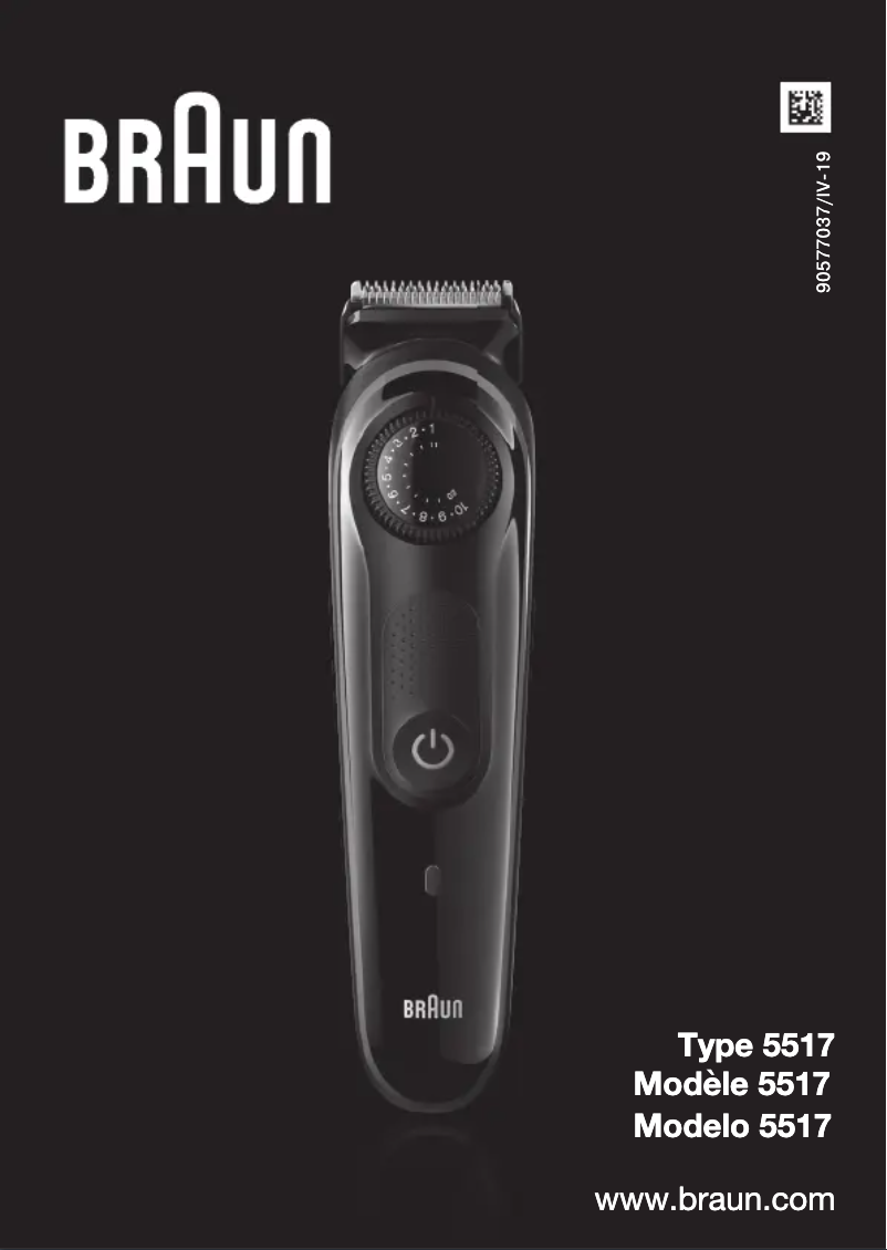 Page 1 de la notice Manuel utilisateur Braun BT3940