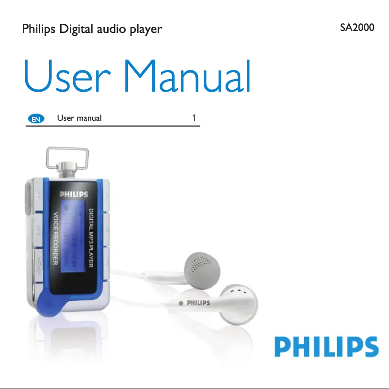 Página 1 del manual Manual de usuario Philips SA2011