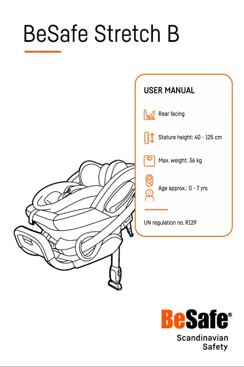 Page 1 de la notice Manuel utilisateur BeSafe Stretch B