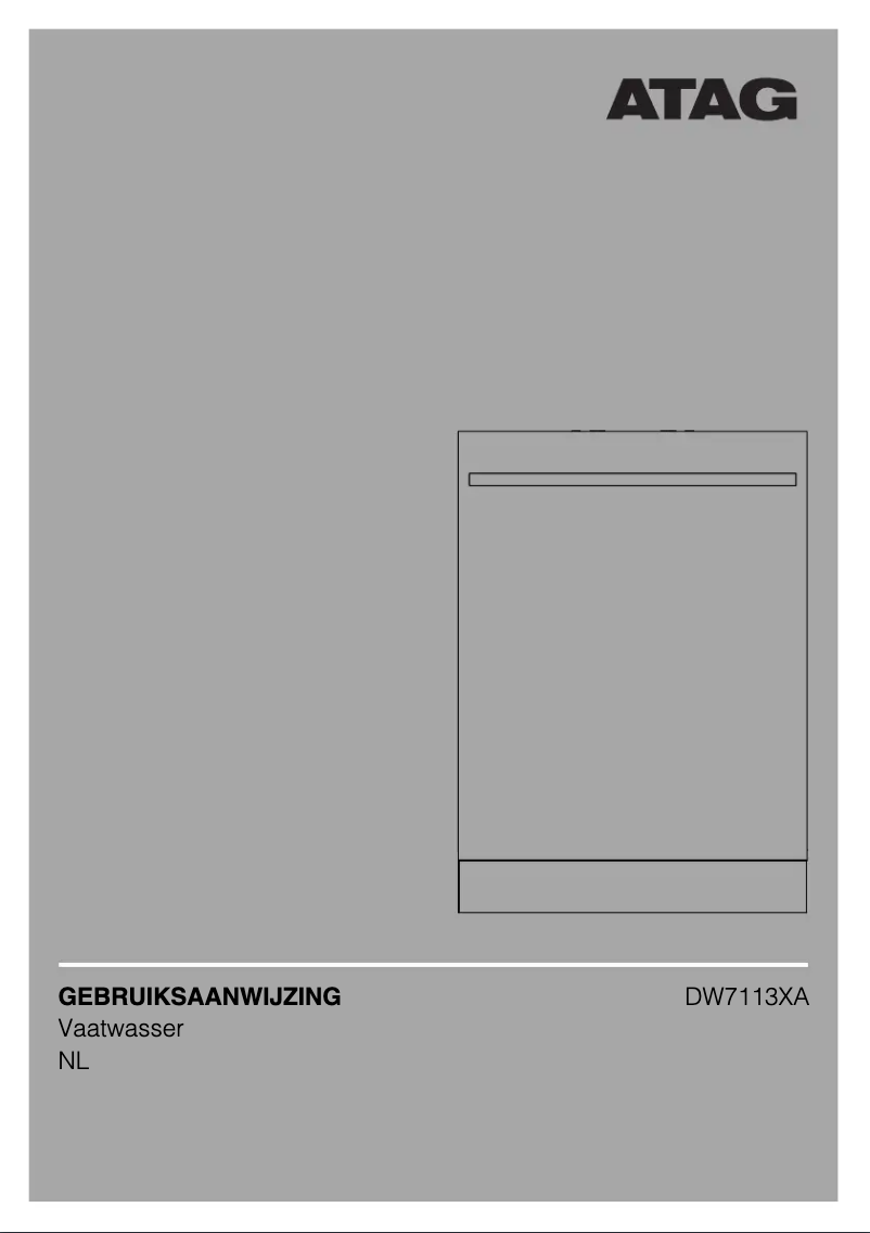 Page 1 de la notice Manuel utilisateur Atag DW7113XA