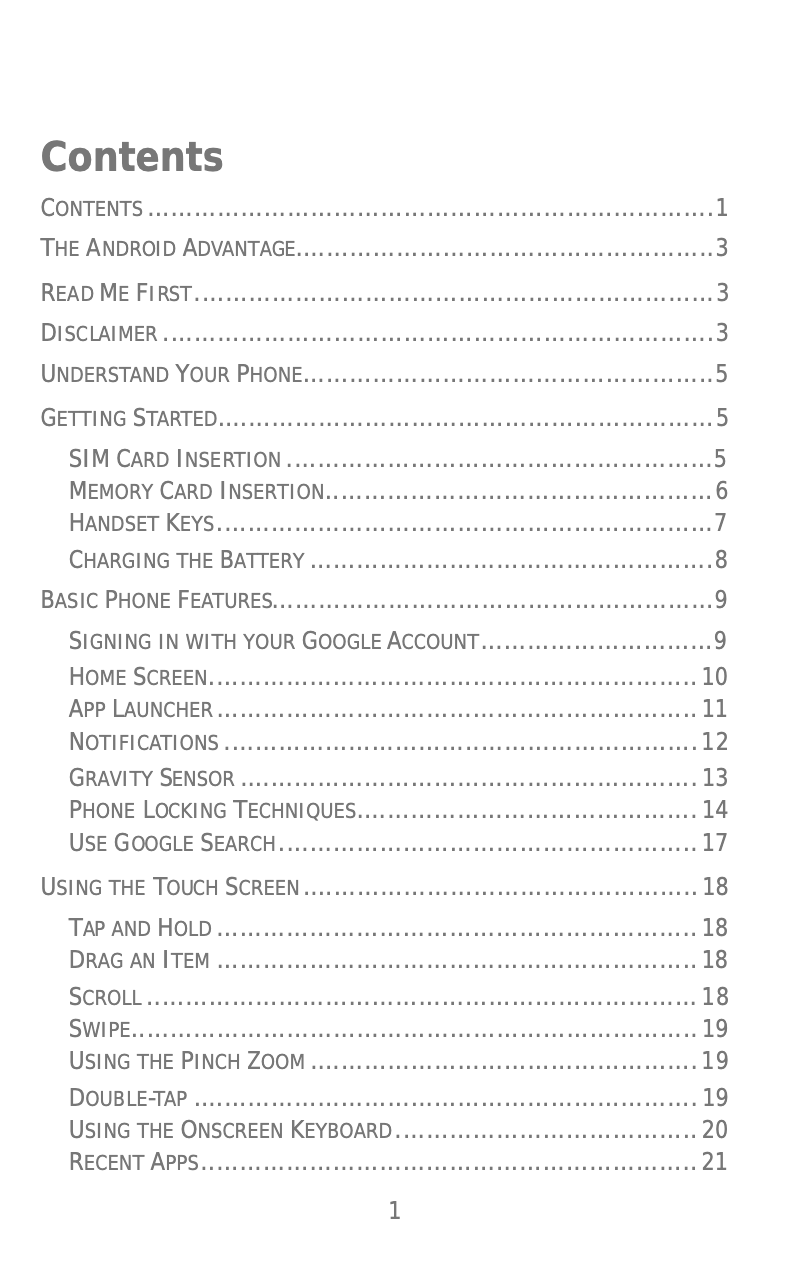 Image de la première page du manuel de l'appareil Bolt A82