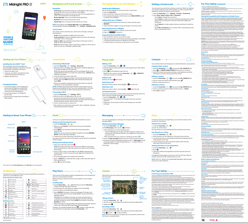 Image de la première page du manuel de l'appareil Midnight Pro LTE