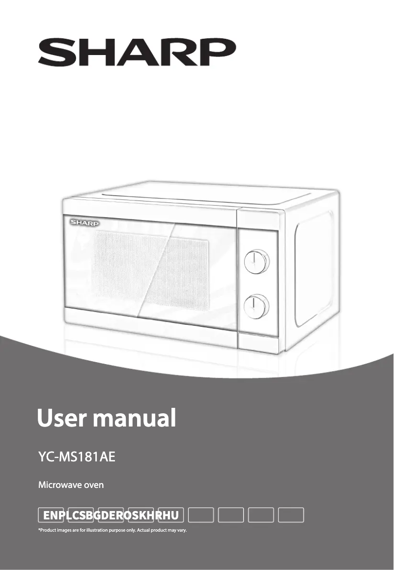 Page n°1 - Manuel utilisateur Sharp YC-MS181AE