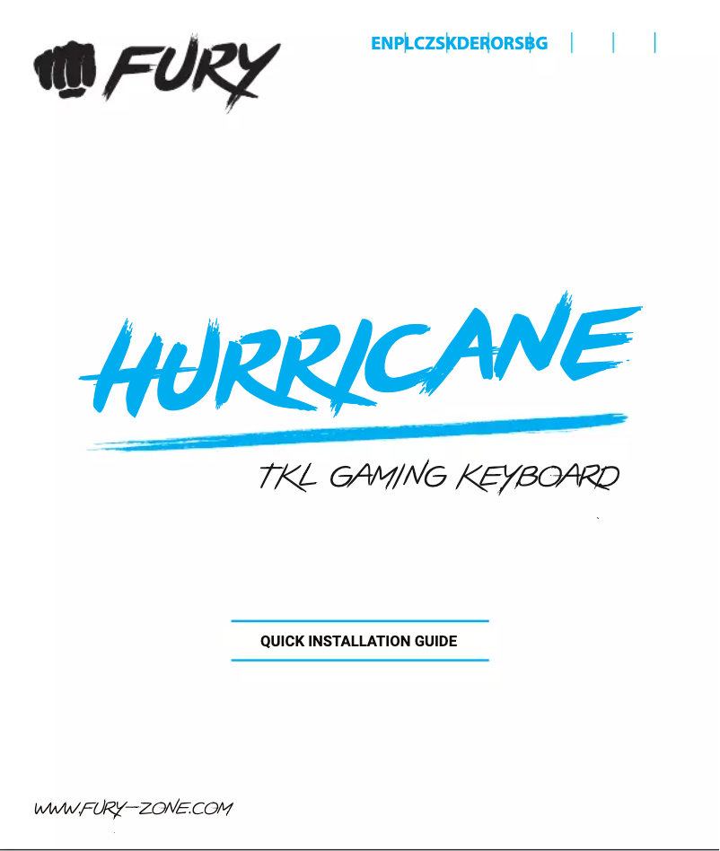 Image de la première page du manuel de l'appareil Hurricane