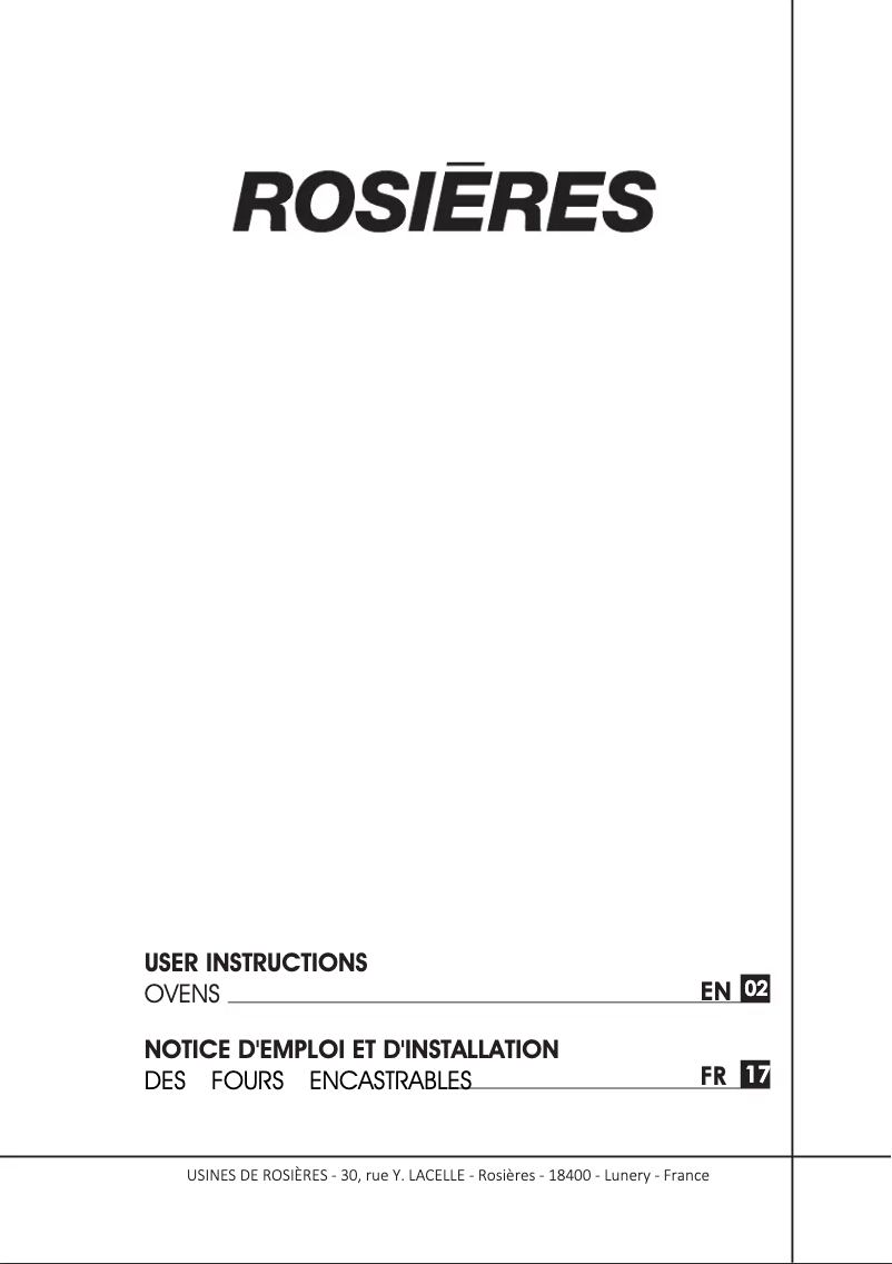 Imagen de la primera página del manual del dispositivo RFC3O5871PN