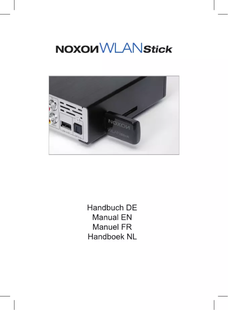 Image de la première page du manuel de l'appareil Noxon WLAN Stick