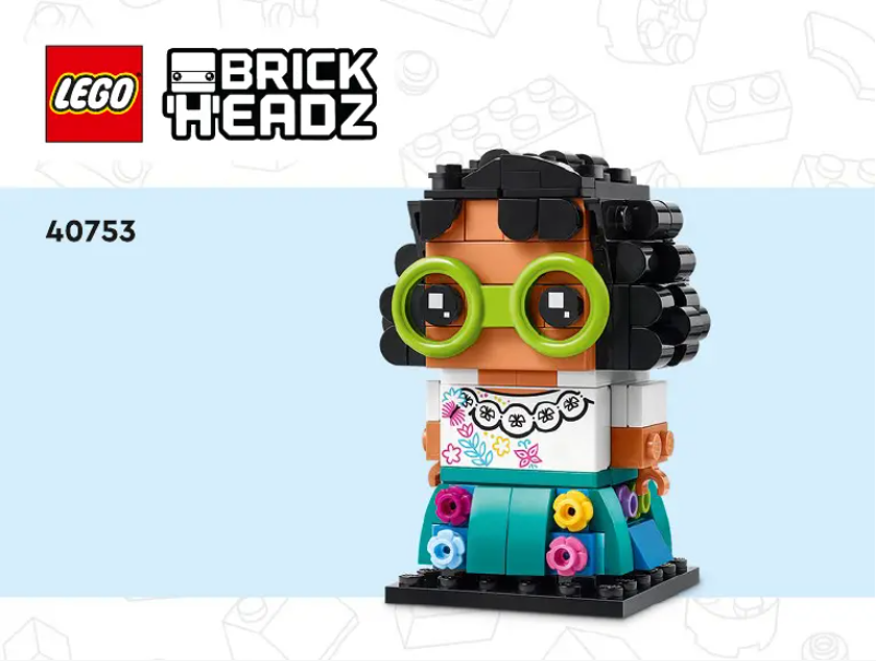 Image de la première page du manuel de l'appareil Brickheadz 40753