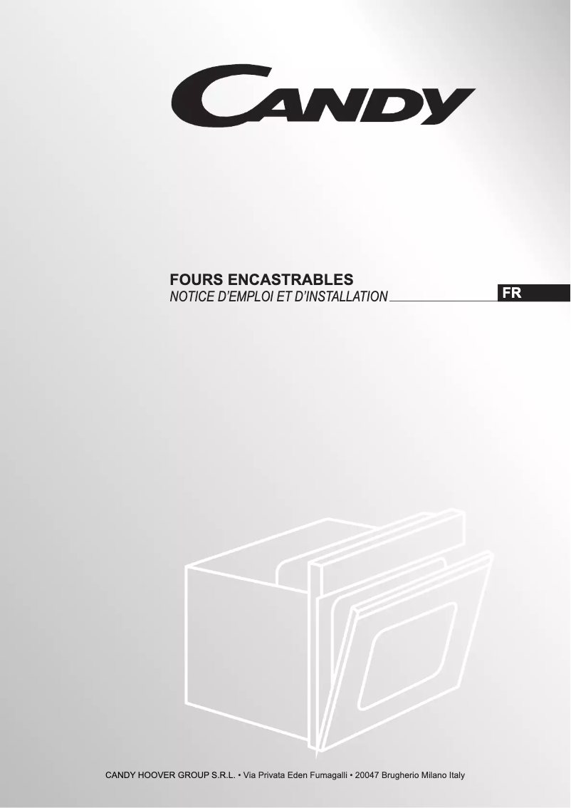 Page n°1 - Manuel utilisateur Candy FCC603AV