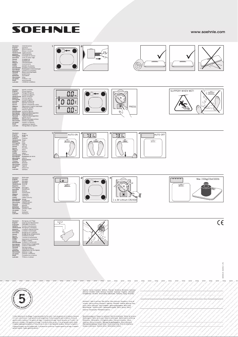 Page n°1 - Manuel utilisateur Soehnle Soft Comfort 63331 6
