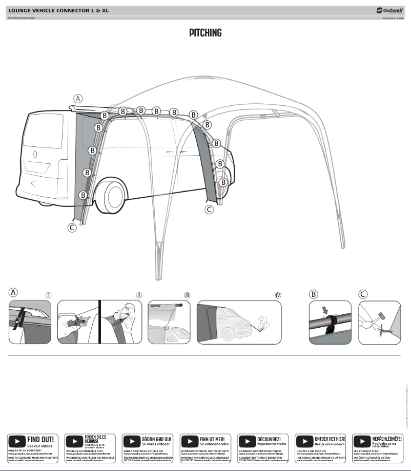 Page 1 de la notice Manuel utilisateur Outwell Lounge Vehicle Connector XL