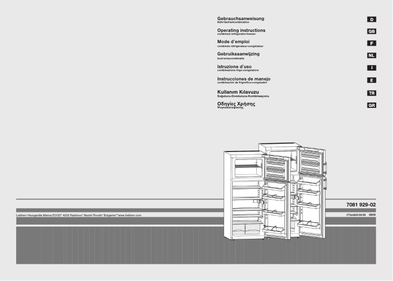 Page n°1 - Manuel utilisateur Liebherr CT 2011