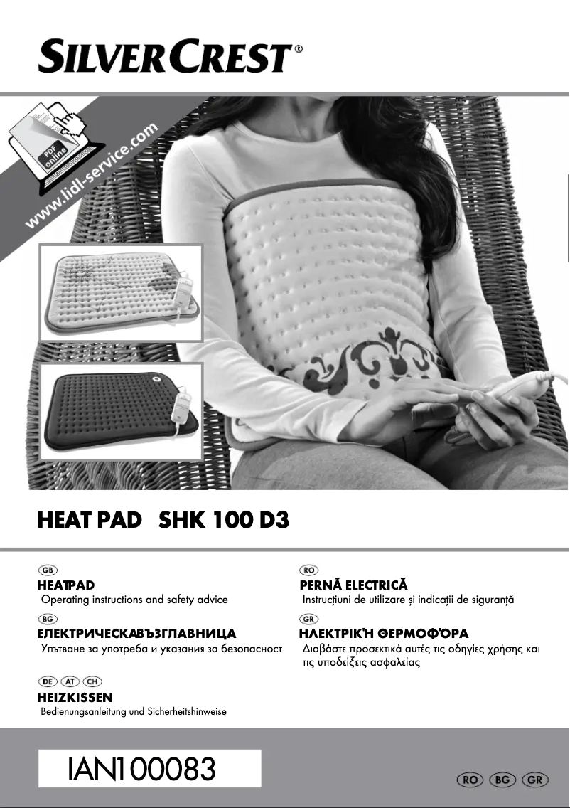 Page 1 de la notice Manuel utilisateur SilverCrest SHK 100 D3