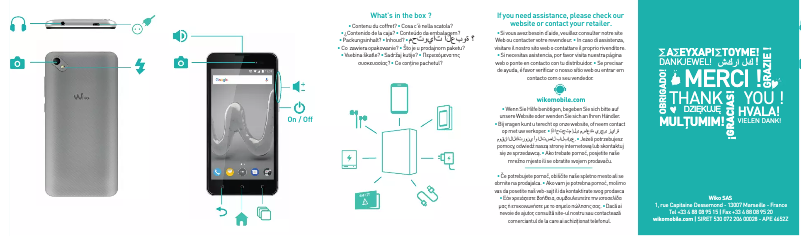 Page n°1 - Manuel utilisateur Wiko Sunny 2 Plus